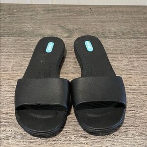 OKA B Grace Slide Sandals Black Size L Women's 10/11